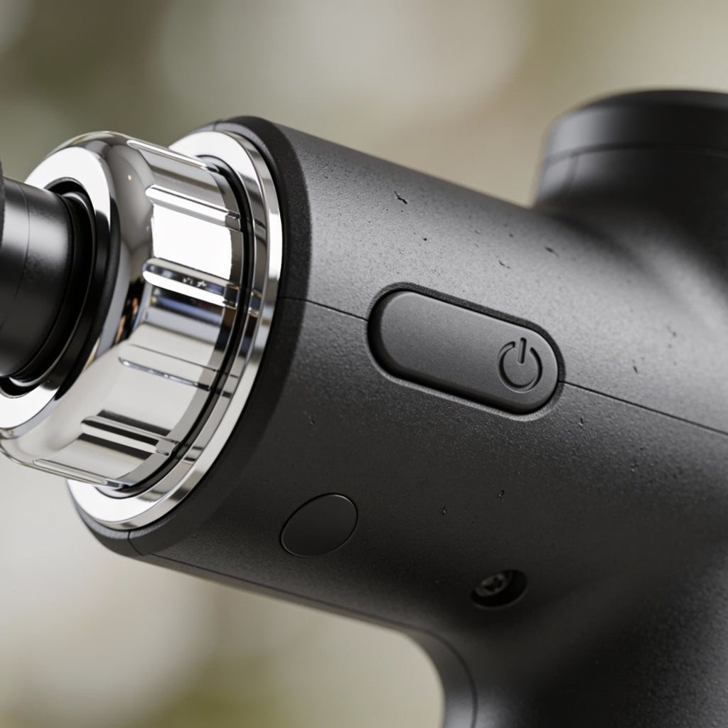 Mini Deep Tissue Massage Gun – 4‑Head Cordless Pain‑Relief Massager for Neck, Back & Full Body