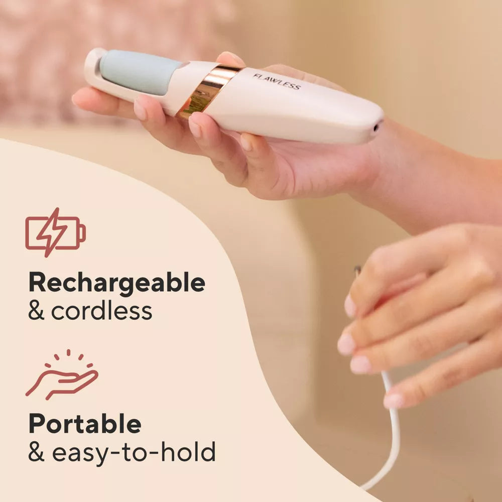 Flawless Pedi™ Electronic Foot File & Callus Remover